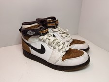 Nike Air Jordan 1 High Strap Ginger Print White Dark Mocha 342132-121 Size 9 AIR JORDAN 1 STRAP RETRO HIGH MADEIRA GINGER #342132-121 MEN  main image 4