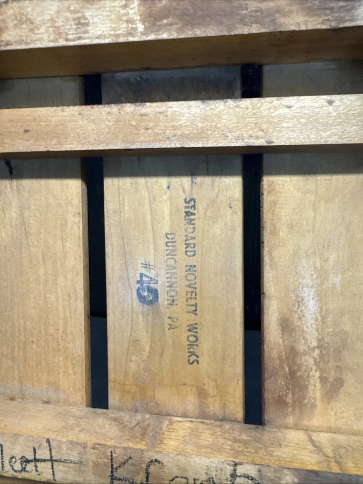 Rare Vintage Wood / Metal Lightning Guider 41” Snow Standard Novelty Free Ship - Image 4 of 4