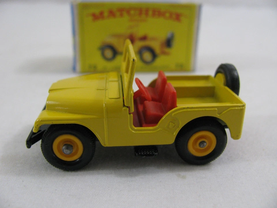 Vintage Lesney Matchbox Yellow Standard Willys Jeep #72 New Read! - Image 2 of 4