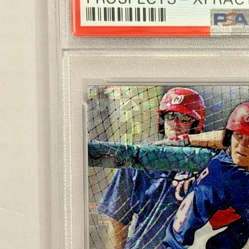 2011 Bowman Platinum Bryce Harper X-Fractor #BPP1 PSA 9 MINT Prospect RC view 3