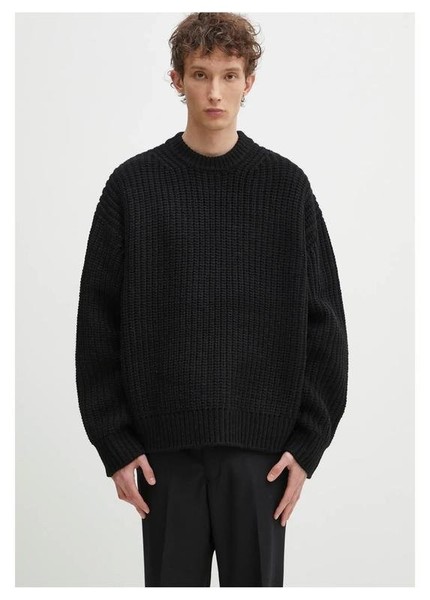 Men AllSaints Sweater Black Cotton 42 / XL / 50 #4VKM
