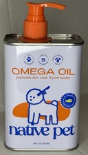Native Pet Omega 3 Fish Oil for Dogs  Cats Promote Healthy Skin Shiny Coat-16oz