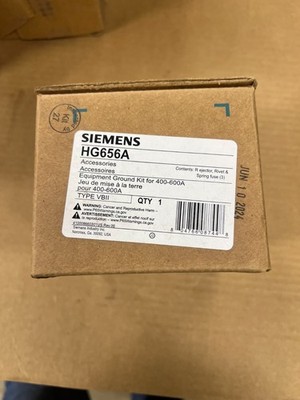 New SIEMENS HG656A Equipment Ground Kit for 400-600A