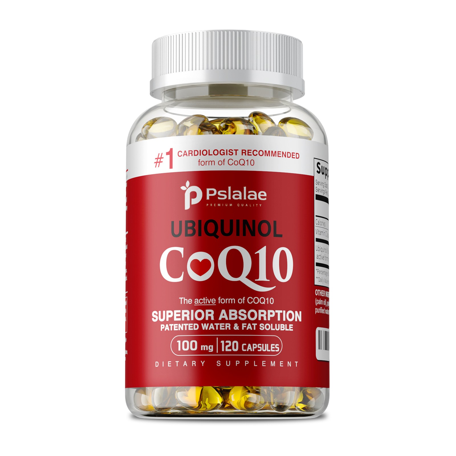 Ubiquinol CoQ10 100mg-Heart Health,Antioxidant Support,Increase Energy & Stamina