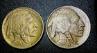1913 P Type 1 & 2 Buffalo Nickels At XF/AU. Beautiful Coins! Look At Photos!