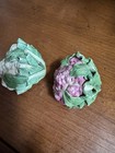 Vintage Set of 2 Cauliflower Vegetable Decor Ceramic Salt & Pepper Shakers READ — photo 3