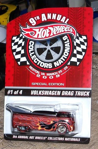 HOT WHEELS 9th ANNUAL COLLECTORS NATIONALS REDLINE VW DRAG TRUCK (2411 OF 3000)