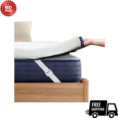 NEW 3in Gel Memory Foam Mattress Topper Queen Cooling Removable Cover