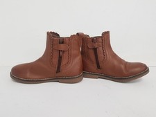 Next Premium Tan Brown Leather SIde-Zip Chelsea Boots UK(13) EU(32)- N116VBD
