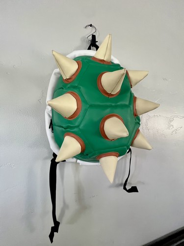 Bowser Green Turtle Shell Backpack Nintendo Super Mario Gently Used