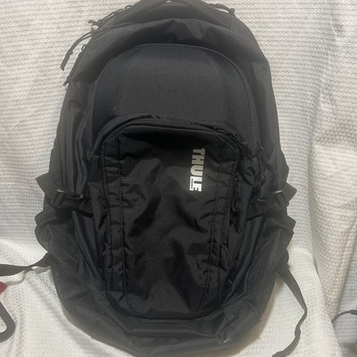 Thule Laptop Backpack Black 20x13 Travel Commuter Tech Bag Daypack