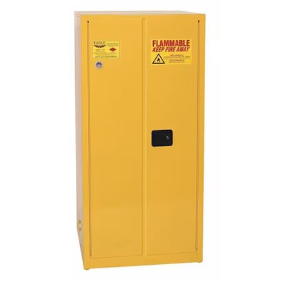 Eagle Mfg 1962X Flammables Safety Cabinet, 60 Gal, 2 Shelves, Steel, 34 In W X