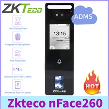 Zkteco nFace260 + ADMS Face Facial Recognition Door Access Control System  IP65