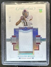 2021 Panini Flawless Collegiate Kellen Mond Patches RC #/25 Rookie