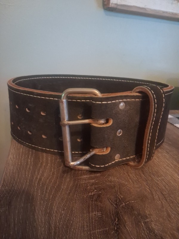 Vintage Mens Leather Weight Lifting Belt