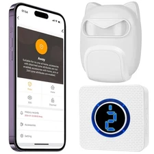 2.4G WiFi Motion Sensor Alarm, TUYA/Smart Life App for Customization Push Not...