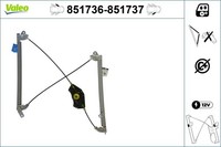 Valeo Fensterheber 851736 FüR VW Golf 521 5M1 Plus 5 TSI 16V FSI Bifuel TDI