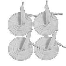 4Pcs Hoodie Flat Draw String White 14mmX50Inch Drawstrings Cord for Sweatpant...