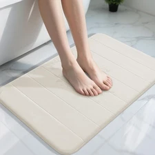 Memory Foam Bath Mat, Super Soft Absorbent Bathroom Rug Non Slip 31.5x20 Inch...