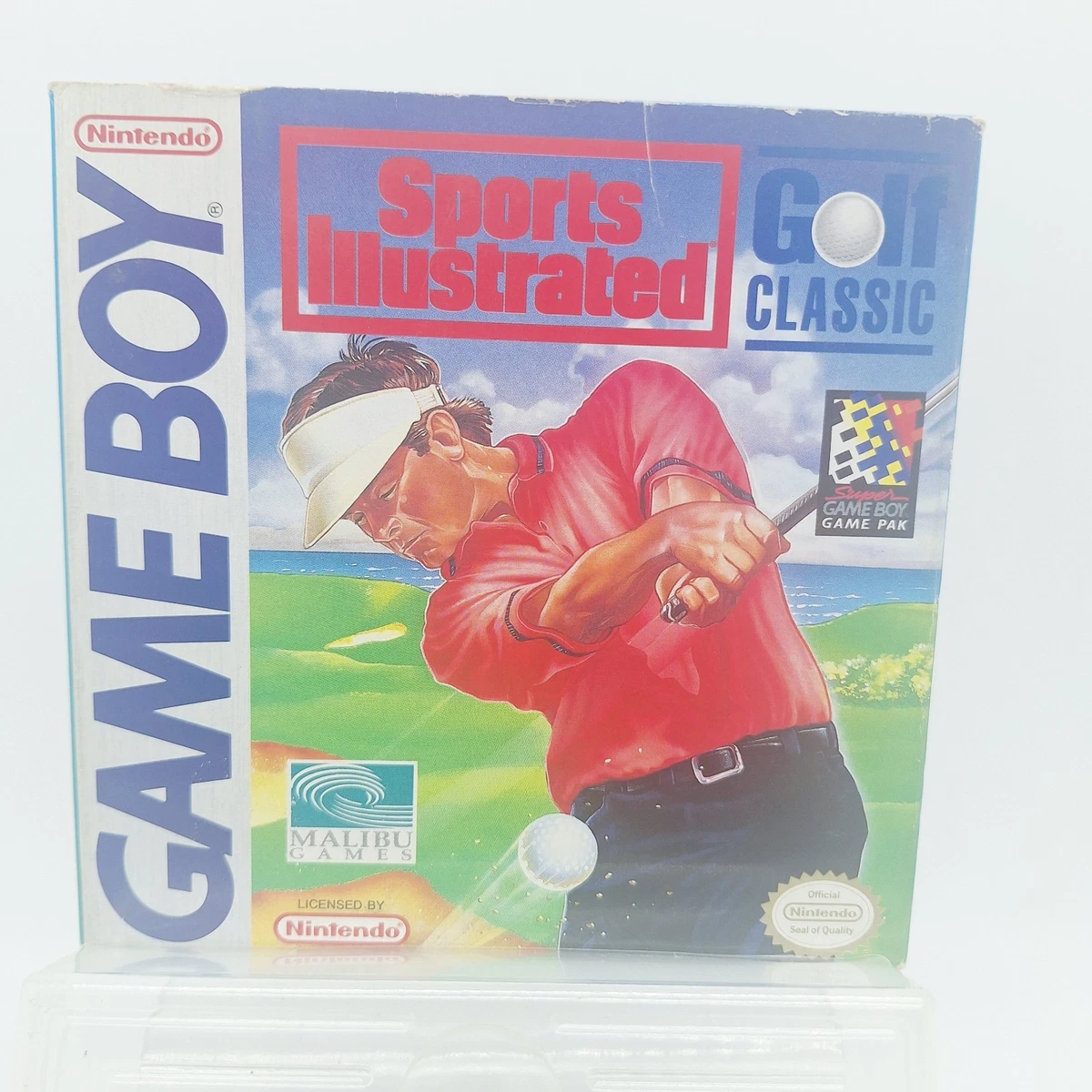 Sports Illustrated Golf Clásico Nintendo Game Boy 1994 con Manual de Caja