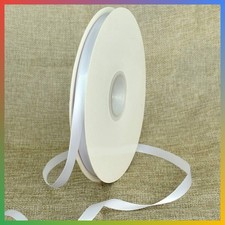 Satin Ribbon 3/8 Inch 100 Yards White Craft Gift Wrapping Sewing Hair