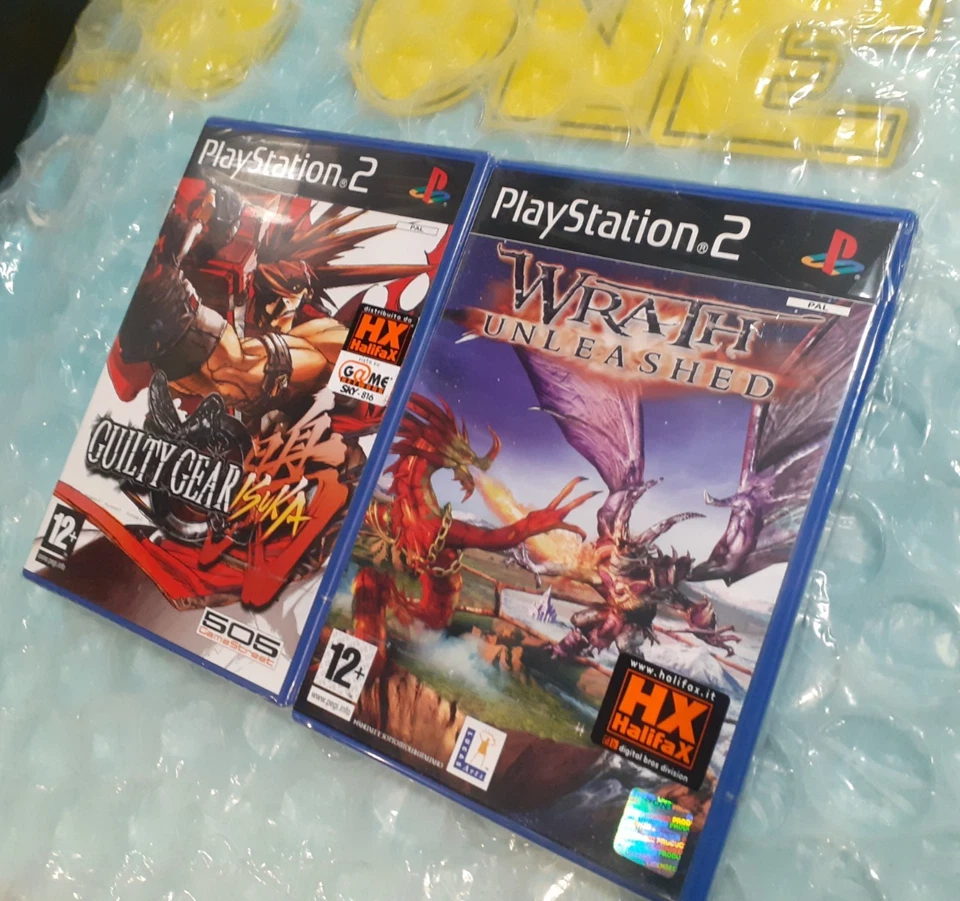 Lotto Guilty Gear Isuka + Wrath Unleashed PlayStation 2 Nuovi Sigillati Italiani - Immagine 2 di 4