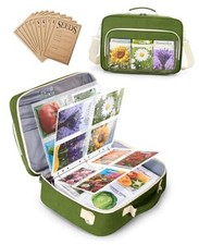 Seed Storage Organizer Binder with 20 PCS Reusable Seed Envelopes - 30 Pack