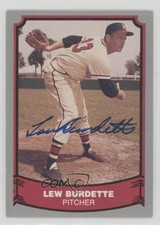 JSA Certified 1988 Pacific Baseball Legends Lew Burdette #68 COA Auto 10ou