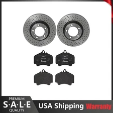 Brembo Front Brake Kit 330mm Disc Rotors & Low-Met Pads For Porsche 911 H6 01-12