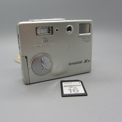 Minolta Dimage X31 3.2MP Compact Digital Camera Silver Minolta Dimage X31 3.2MP Compact Digital Camera Silver