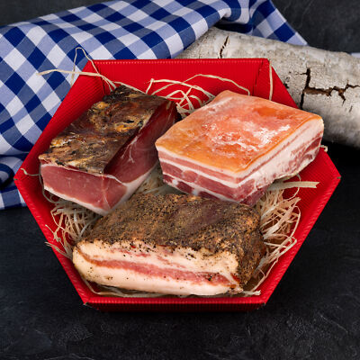 WURSTBARON   Speck Paket mit Südtiroler Speck, Guanciale und Pancette
