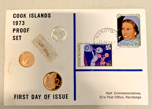 1973 Cook Islands Proof Set First Day Of Issue Coin Set 17th June 1974 - Picture 10 of 11