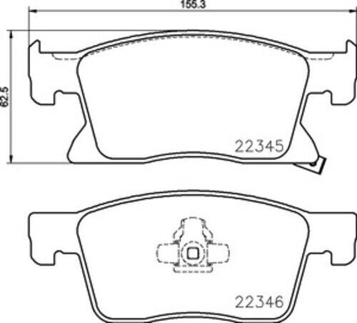 Mintex MDB3845 Brake Pad Set Front LH/RH - Picture 3 of 4