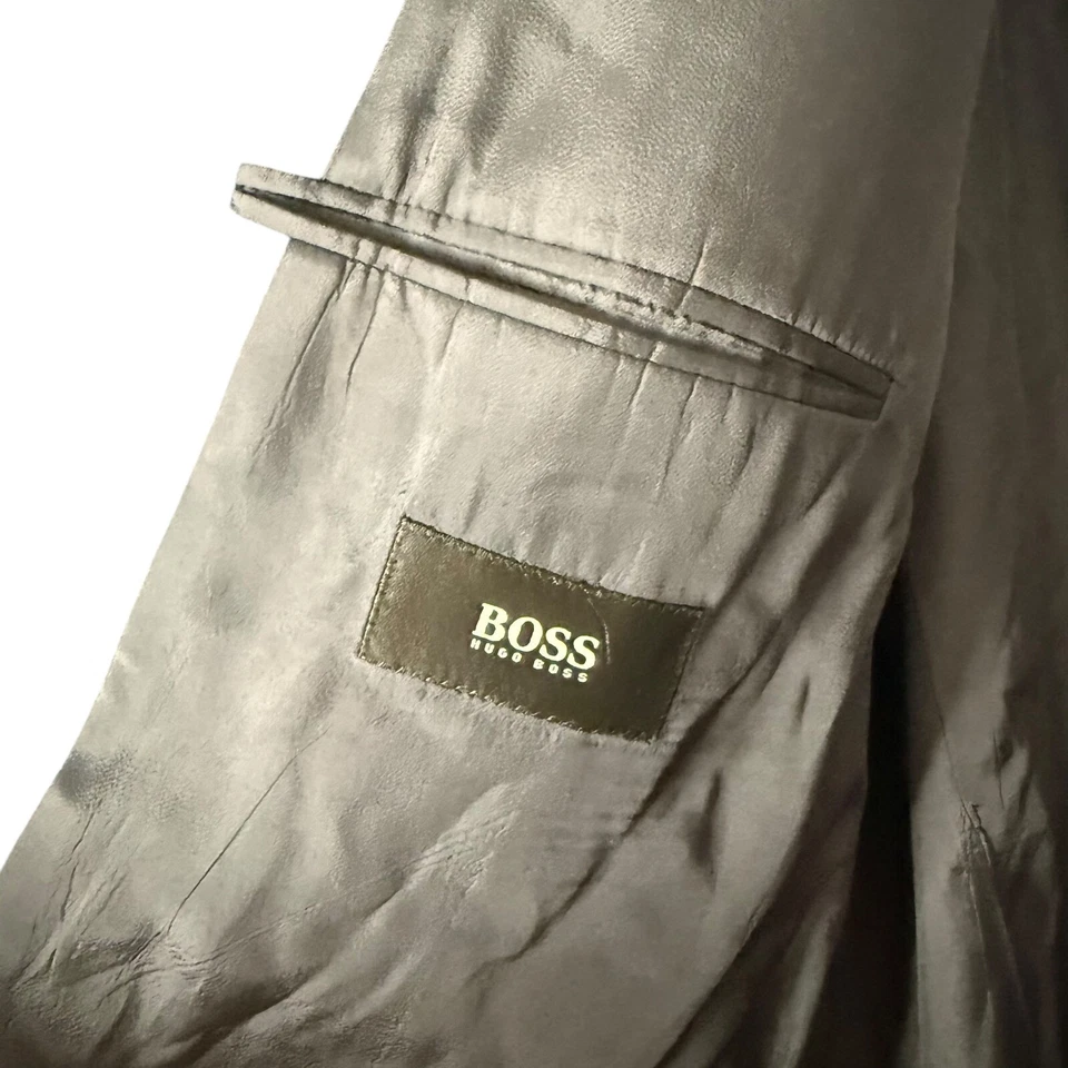 Hugo Boss Loro Piana Blazer Mens 50L Zelander Merino Wool Blue Suit Jacket - Image 4 of 4