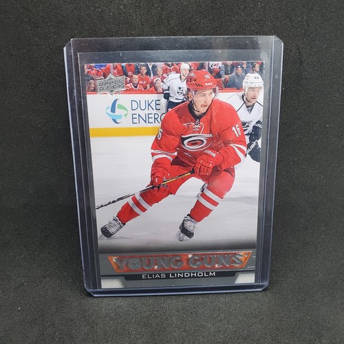 Elias Lindholm Young Guns 2013-14 Upper Deck Series 2 469 Carolina Hurricanes RC