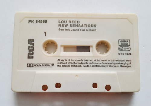 Lou Reed New Sensations RCA PK84998 Cassette Tape Album Europe 1984 - Picture 6 of 9