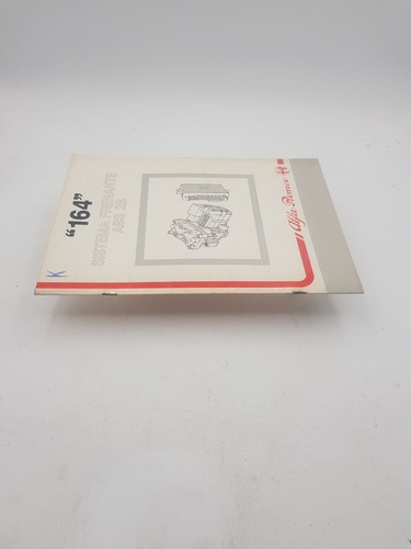 Manuale officina Alfa Romeo Alfa 164 sistema frenante ABS 2B dati tecnici d 1987 - Foto 2 di 24