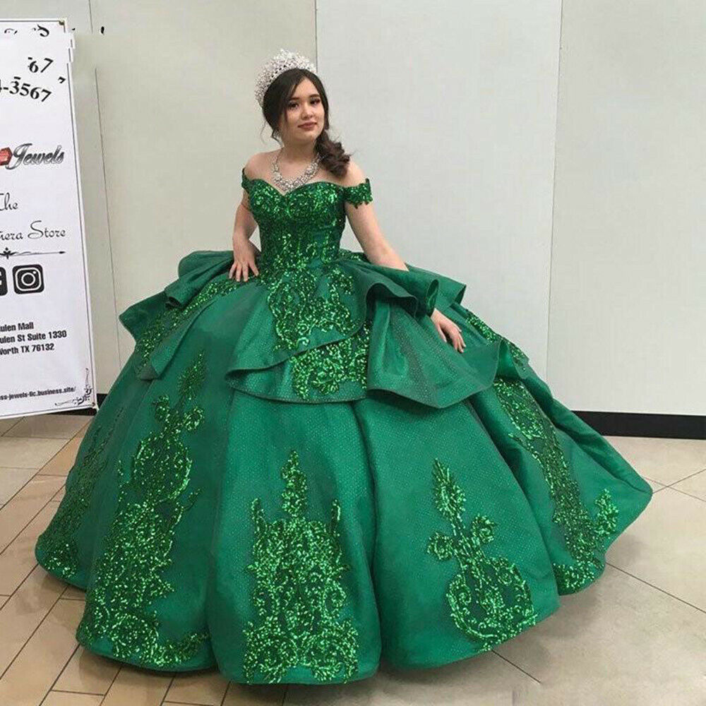 One Shoulder Long A-line Emerald Green Sequin Tulle Prom Dresses, Newest 2020 Prom Dresses One Shoulder Long A-line Emerald Green Sequin Tulle Prom Dresses, Newest 2020 Prom Dresses