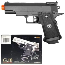 Small Metal Colt 1911 Airsoft Pistol Hand Gun 235fps w/1000 BBs Air Soft G10