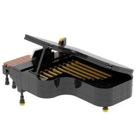 City Grand Piano, Cello & Drum Musical Instrument Building Blocks for Lego MOC