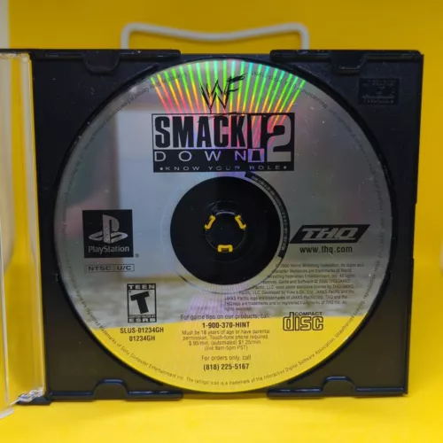 WWF SmackDown 2: Know Your Role (Sony PlayStation 1, 2000) - Disc ONLY, TESTED