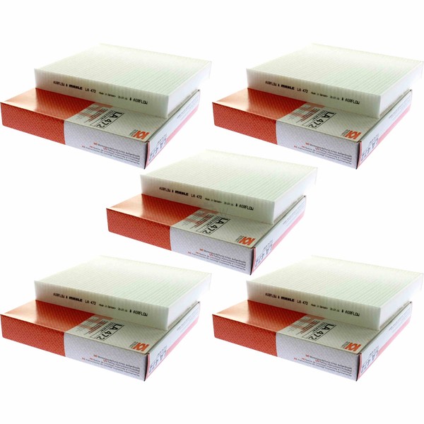 5X Mahle / Knecht Innenraumfilter Innenraumluft Pollenfilter LA 472-image