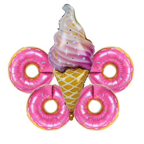 Globo de papel aluminio donut helado pastel decoración fiesta de cumpleaños - Imagen 81 de 111