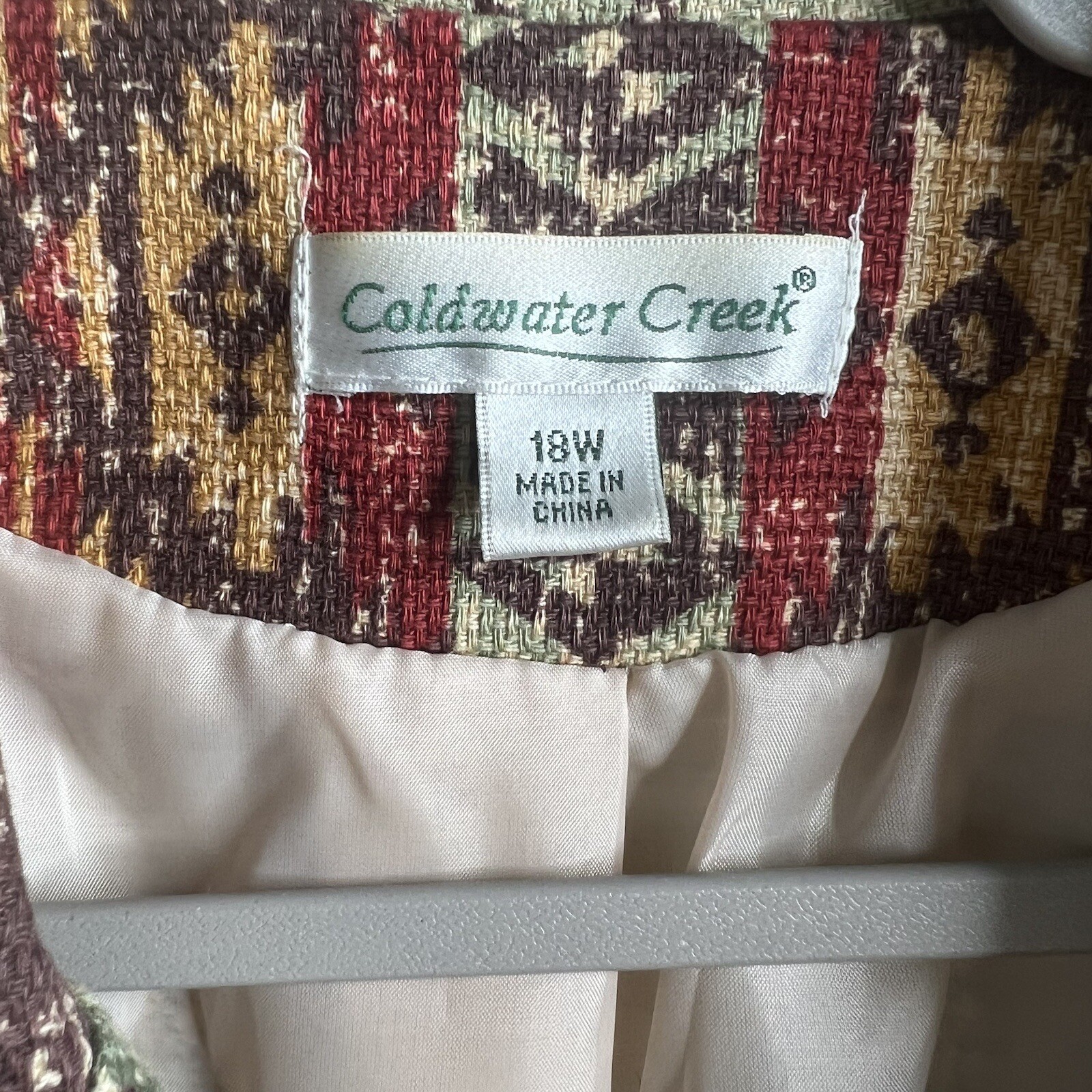 Coldwater Creek Blazer Womens 18 Aztec Western Tw… - image 14