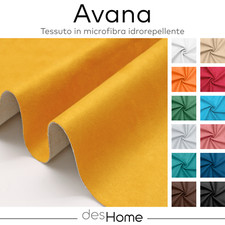 Avana tessuto al metro effetto scamosciato Microfibra Idrorepellente tappezzeria