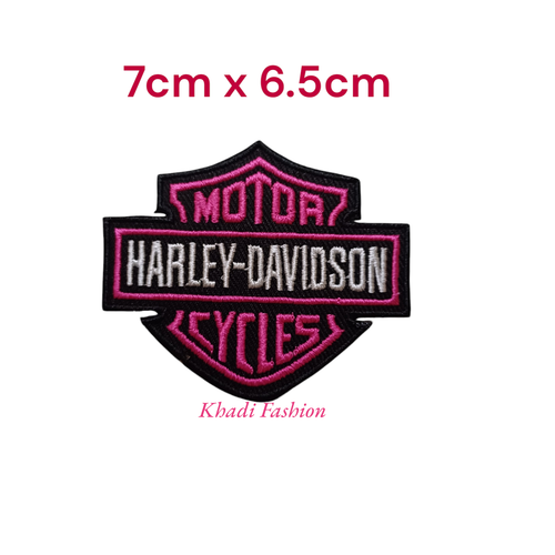 12 pcs Harley Davidson Motorcycle Biker Patches pink , Iron On/Sew On Free Ship - Picture 5 of 7