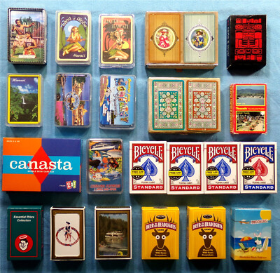 25 DECKS: Playing Card Deck Lot, Vintage & New, Hawaii 25 DECKS: Playing Card Deck Lot, Vintage & New, Hawaii
