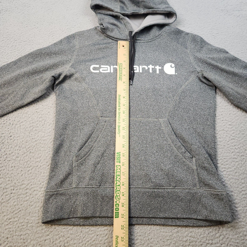 Carhartt Hoodie Boys Small 4-6 Youth Gray Slightly Fitted Sweatshirt Jumper - Picture 6 of 10