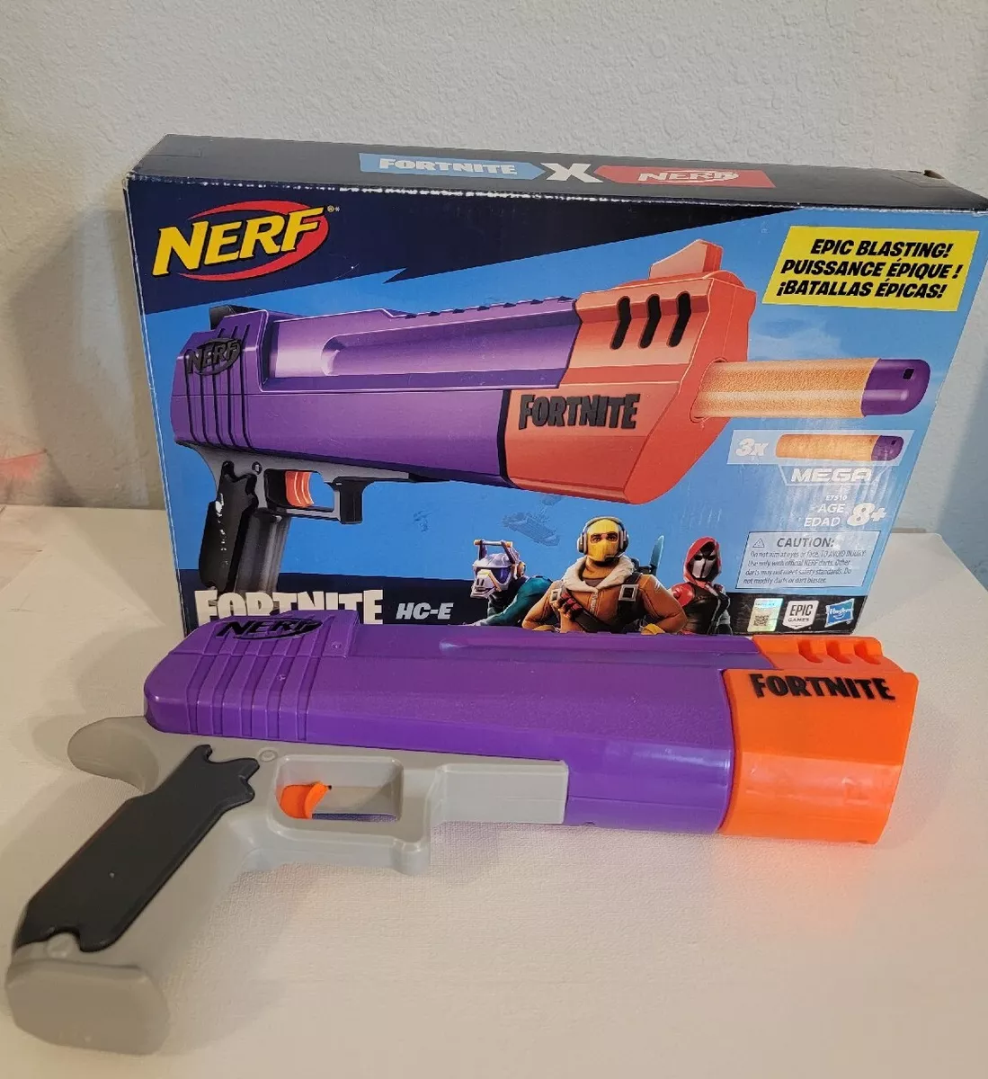 HC-E Mega Dart Blaster Nerf Fortnite E7510 Toy Gun