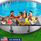 Universal Above Ground Pool Bar Heavy Duty Aluminum Swim Up Drink Holder New